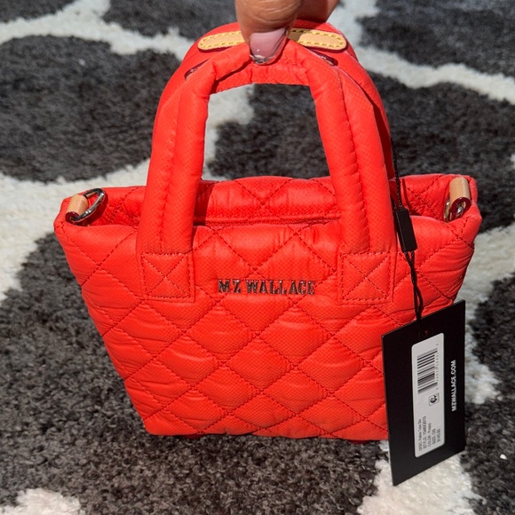 MZ Wallace Poppi (Orange) Petite Metro Tote Deluxe. New With Tags - Picture 8 of 8